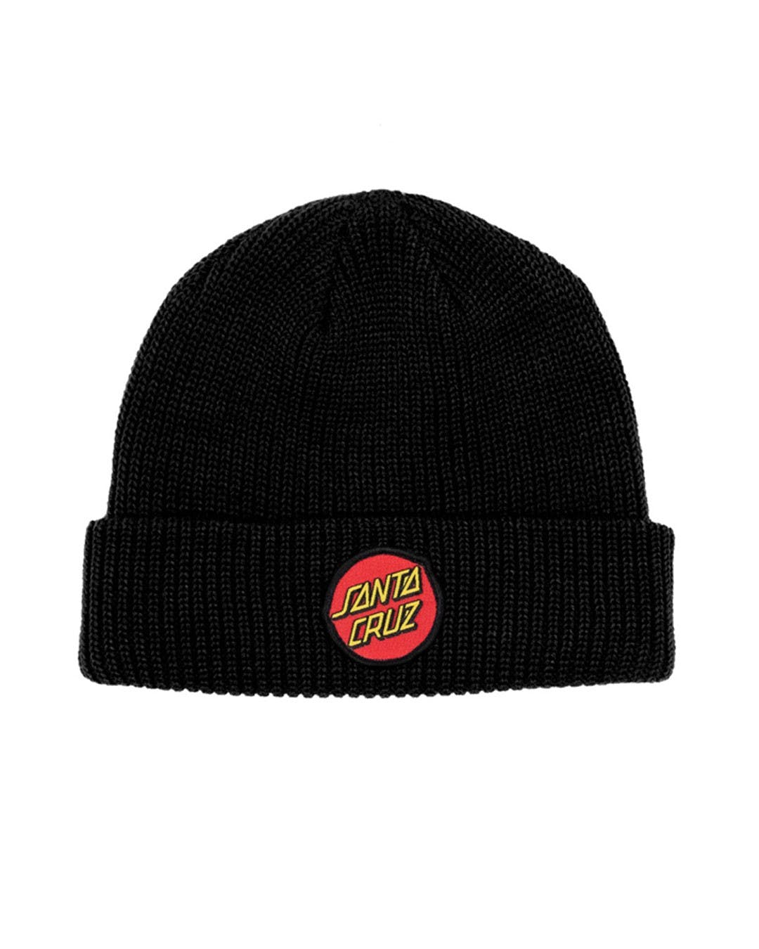 CLASSIC DOT PATCH BEANIE -Santa CruzSB123-HW11-BLACK-OSFM