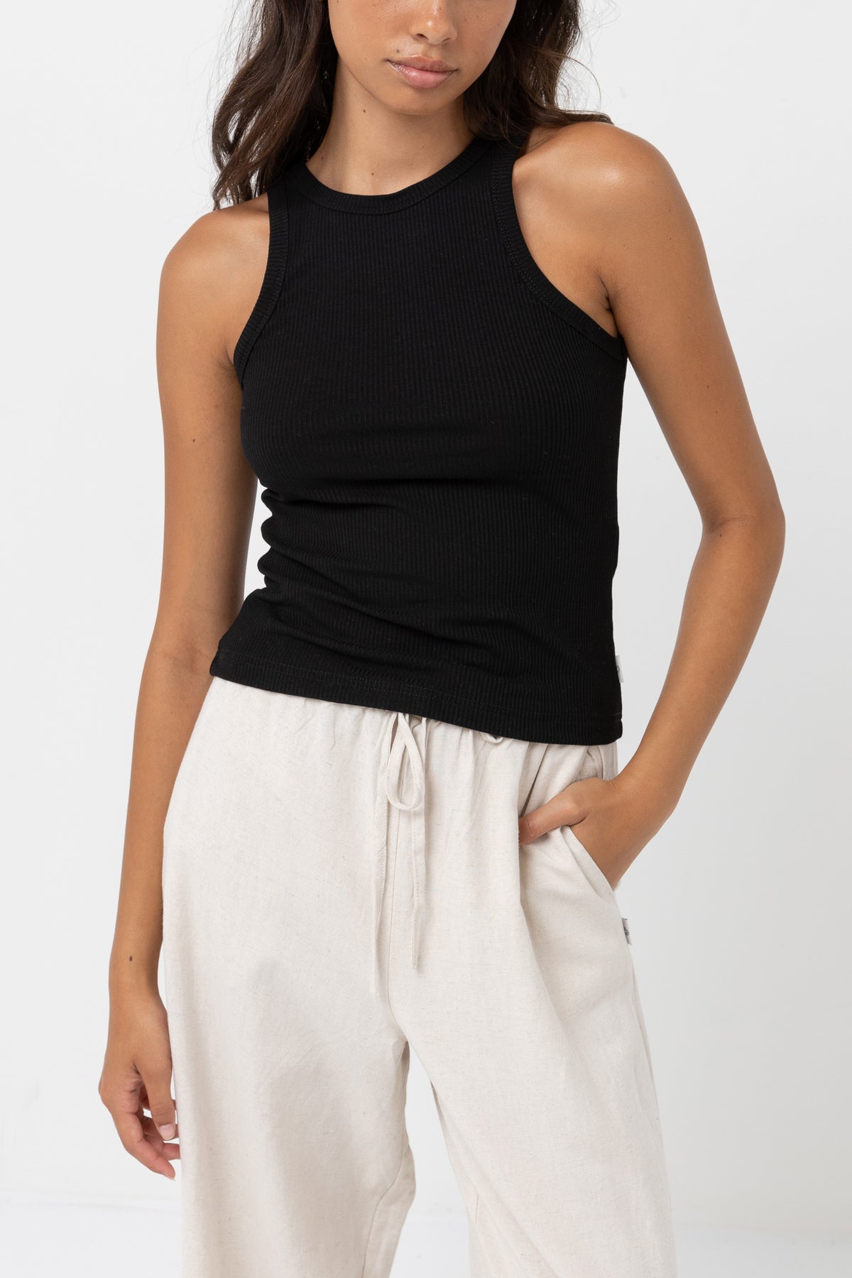 CLASSIC TANK TOP -RhythmCL22W-FT02-BLACK-06