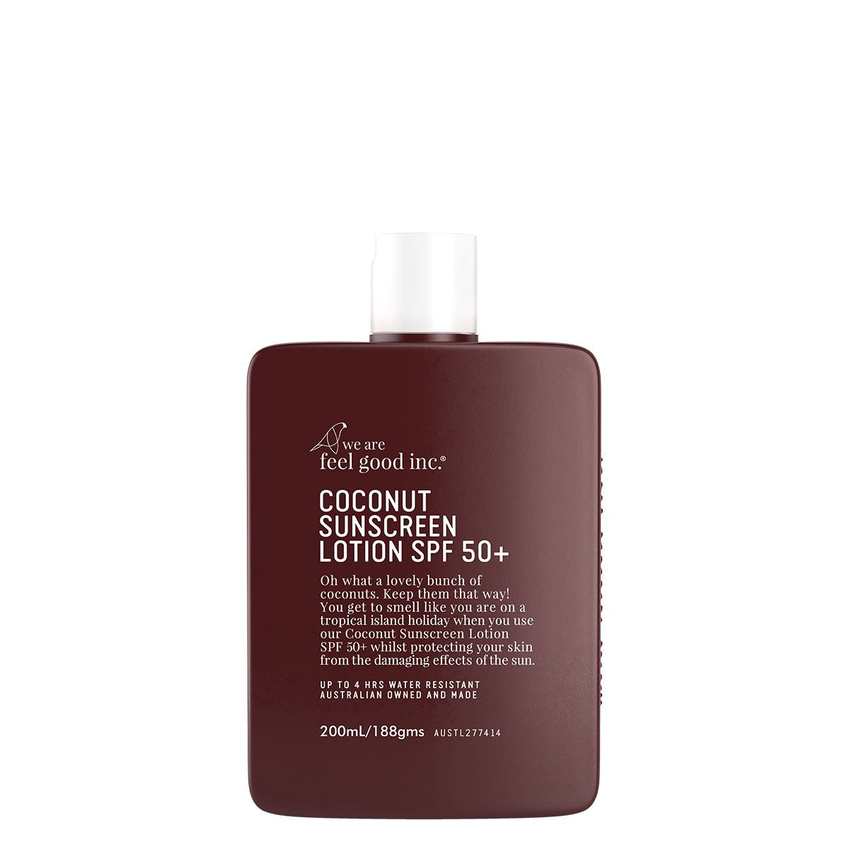 Coconut Sunscreen Lotion SPF 50+ 200ml -Feel Good IncFGCOC200--