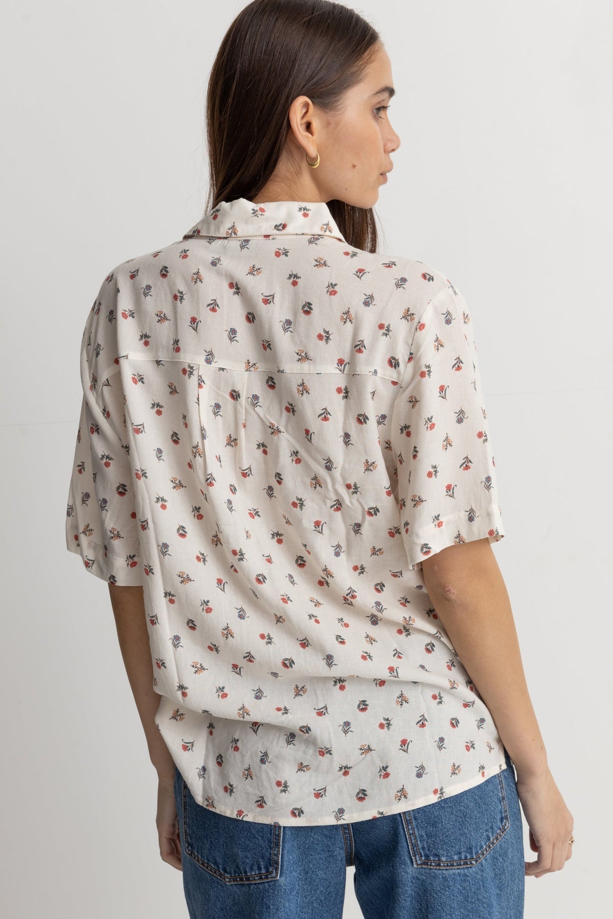 HARLOW FLORAL SHORT SLEEVE SHIRT -RhythmC0823W-FT04-NATURAL-14