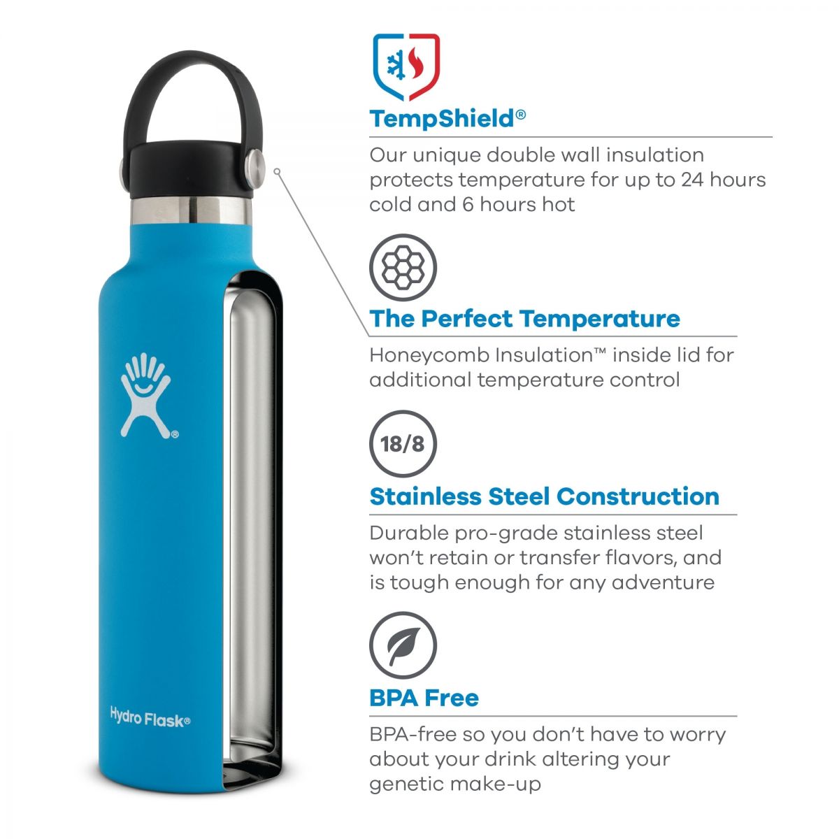 Hydration 18oz -HydroflaskS18SX720-Sunflower-18oz