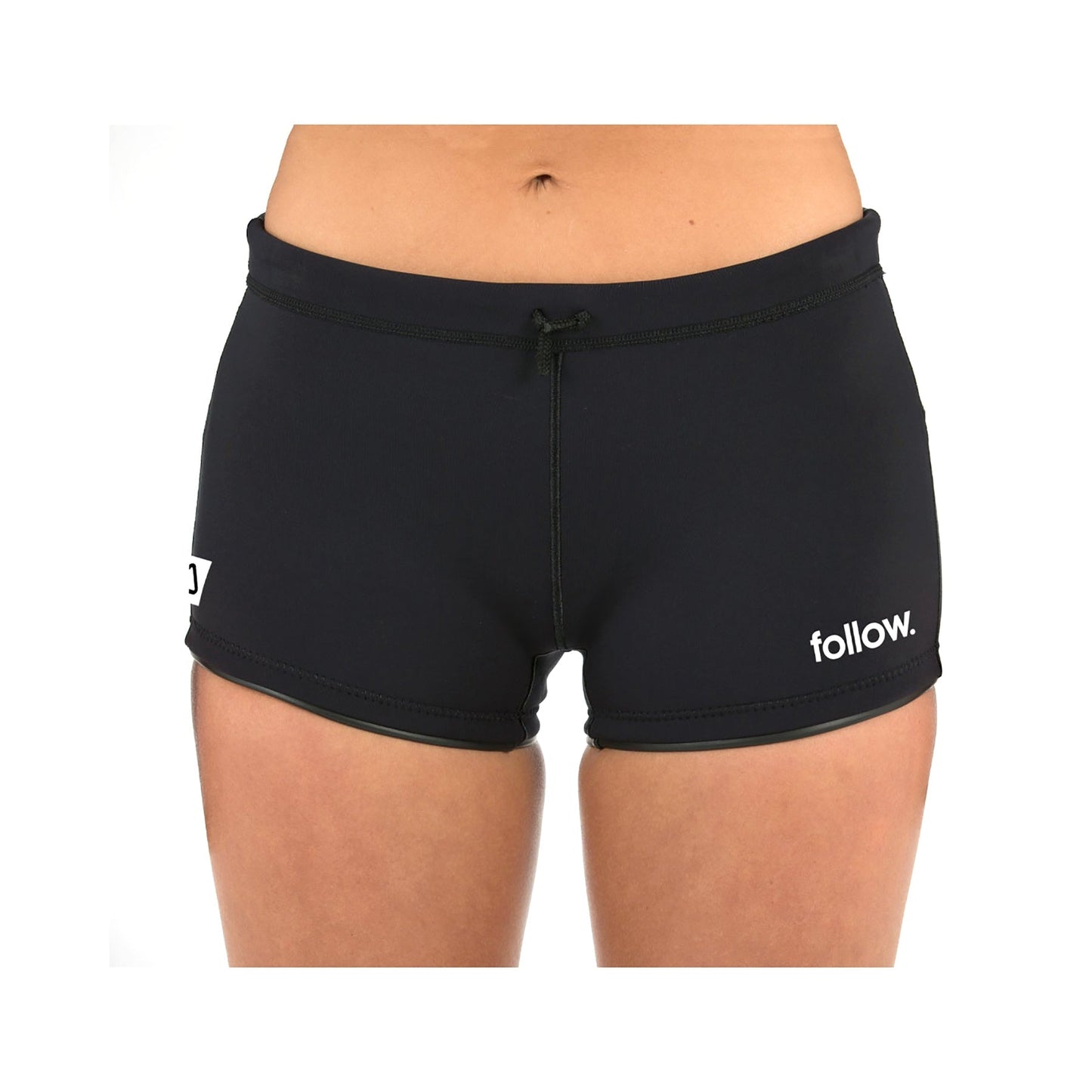 LADIES BASICS WETTY SHORTS -FollowF97027-Black.-10
