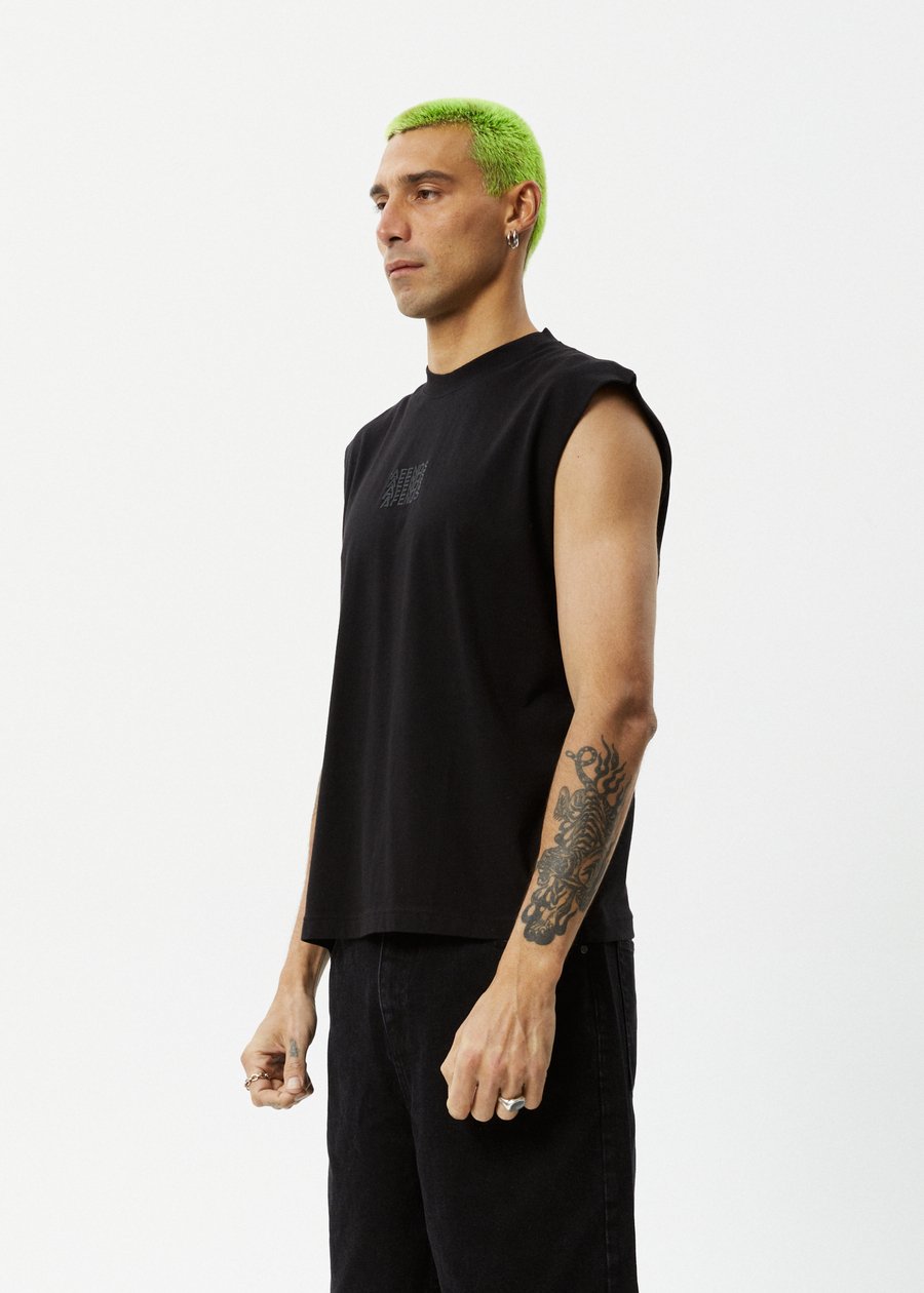 Limits - Recycled Sleeveless Tee -AfendsM234081-Black-S