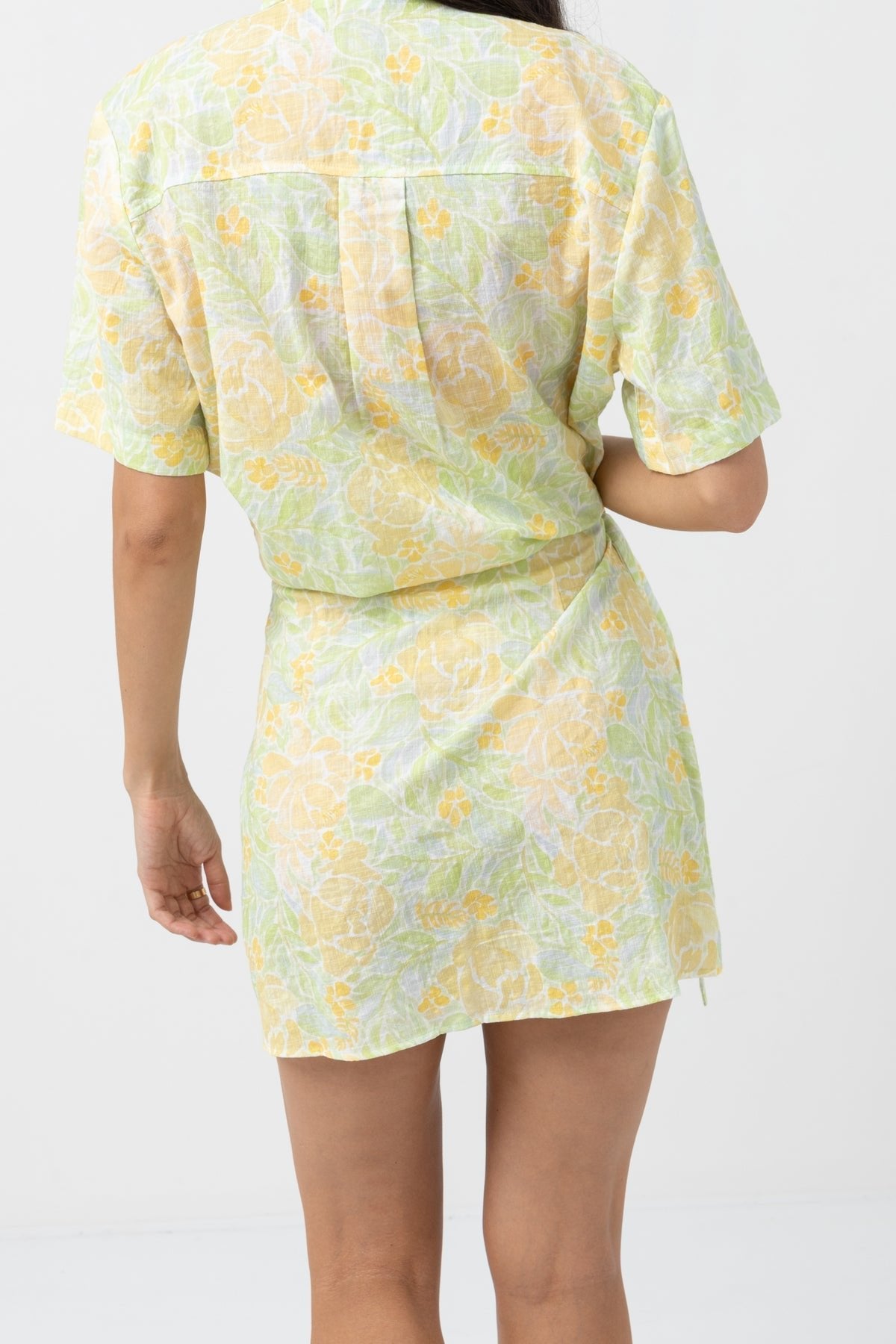 MAGNOLIA FLORAL TIE MINI SKIRT -Rhythm0723W-SK01-FERN-6