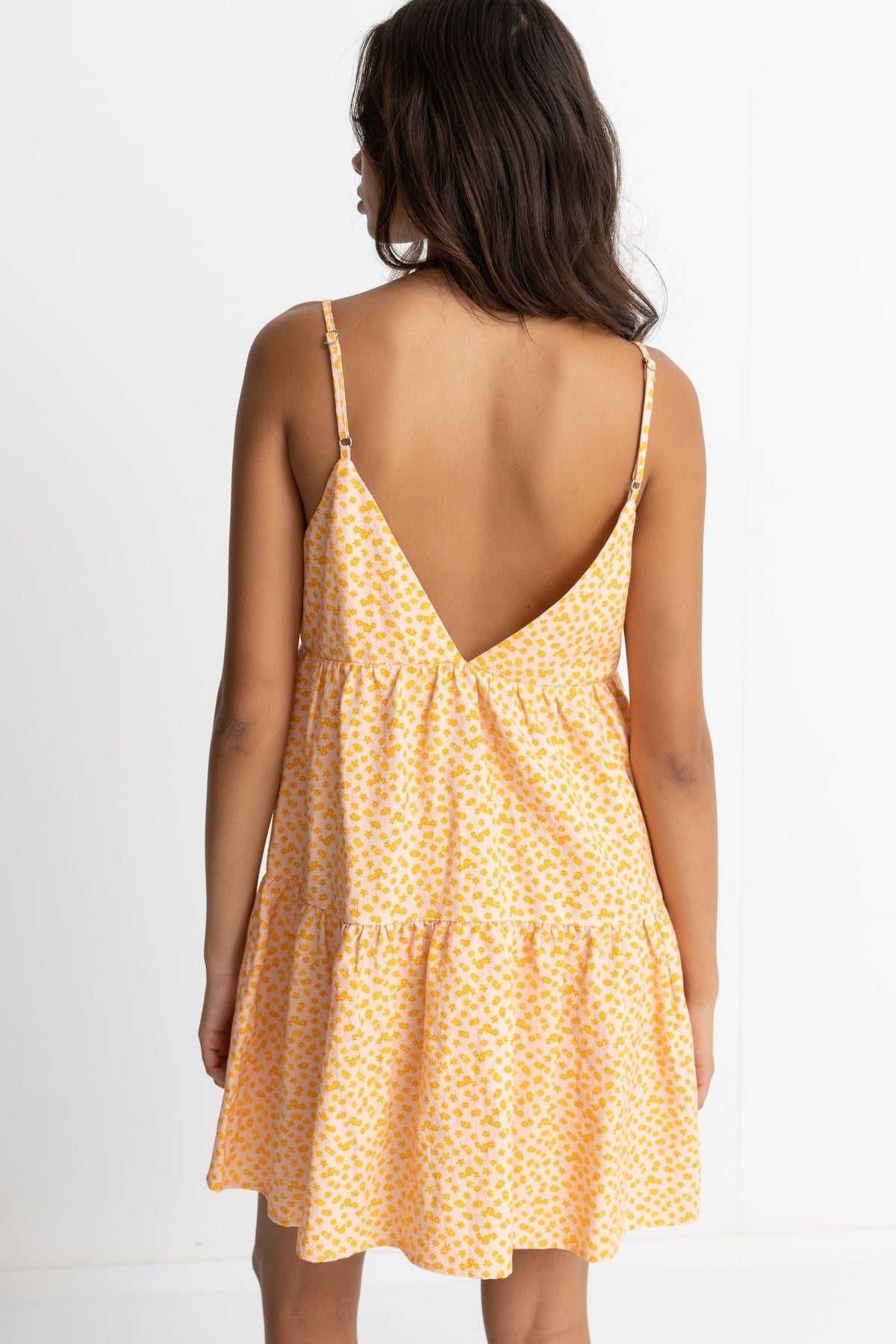 MARLEY FLORAL TIERRED MINI DRESS -Rhythm1023W-DR02-PINK-6
