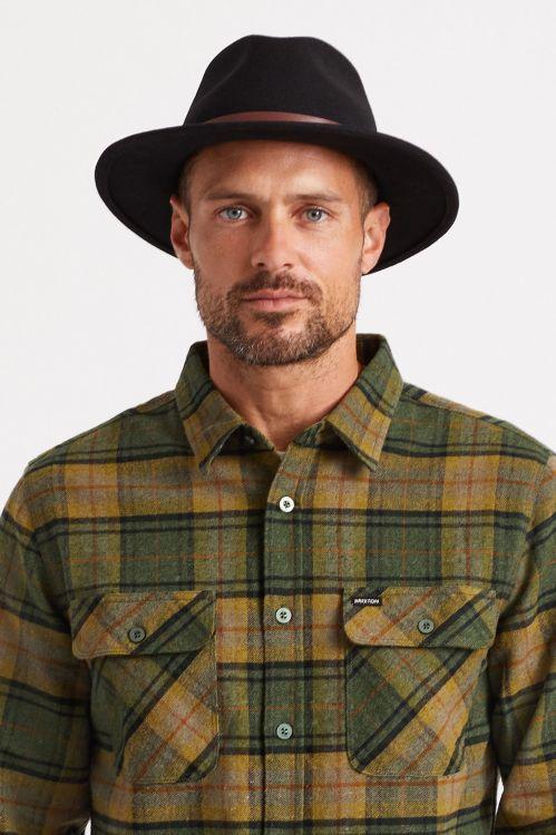 MESSER FEDORA -Brixton10763-BLACK-S