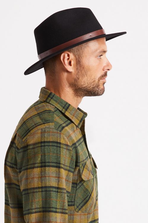 MESSER FEDORA -Brixton10763-BLACK-S