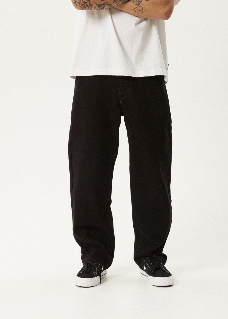 Ninety Two's - Organic Denim Relaxed Jeans -AfendsM230452-Washed Black-28