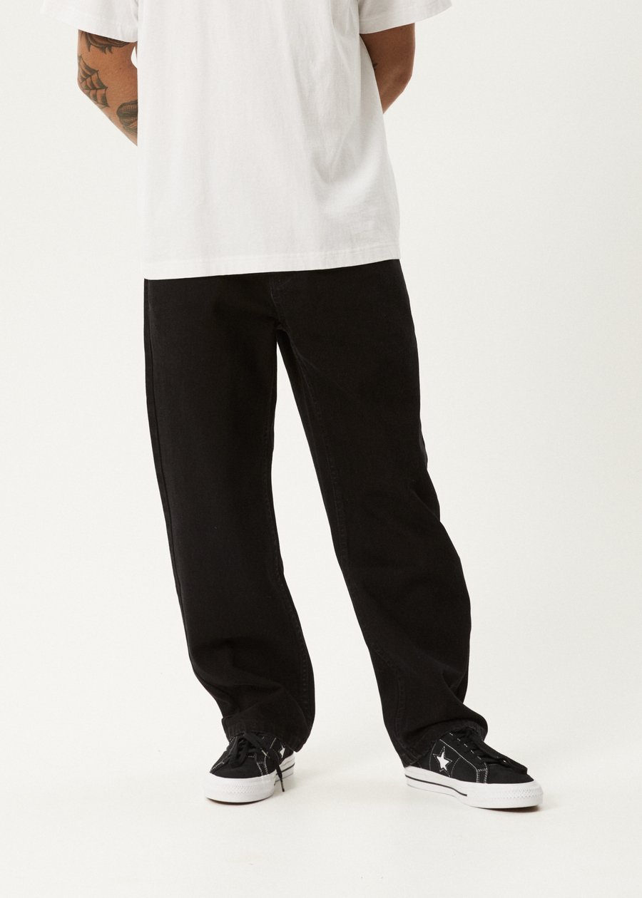 Ninety Two's - Organic Denim Relaxed Jeans -AfendsM230452-Washed Black-28