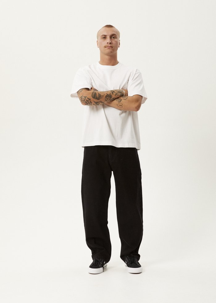 Ninety Two's - Organic Denim Relaxed Jeans -AfendsM230452-Washed Black-28