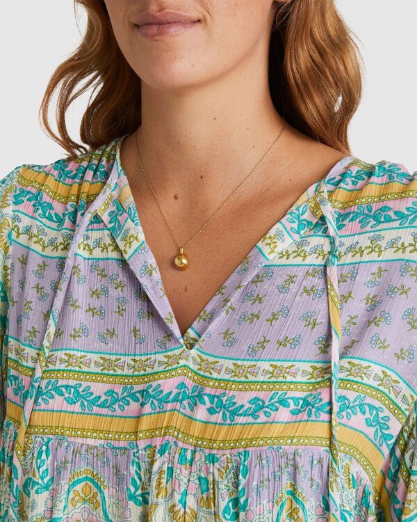 SUMMERSIDE BLOUSE -BillabongUBJWT00214-Salt Crystal-L/12