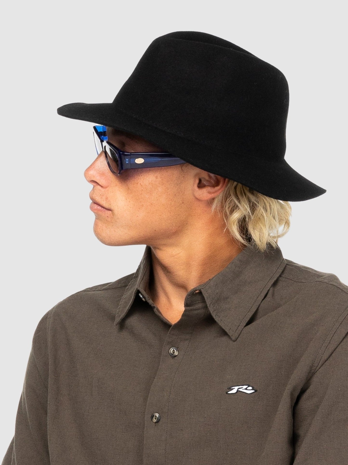 THE DEANE FELT HAT -RustyHHM0385-BLACK-M/L