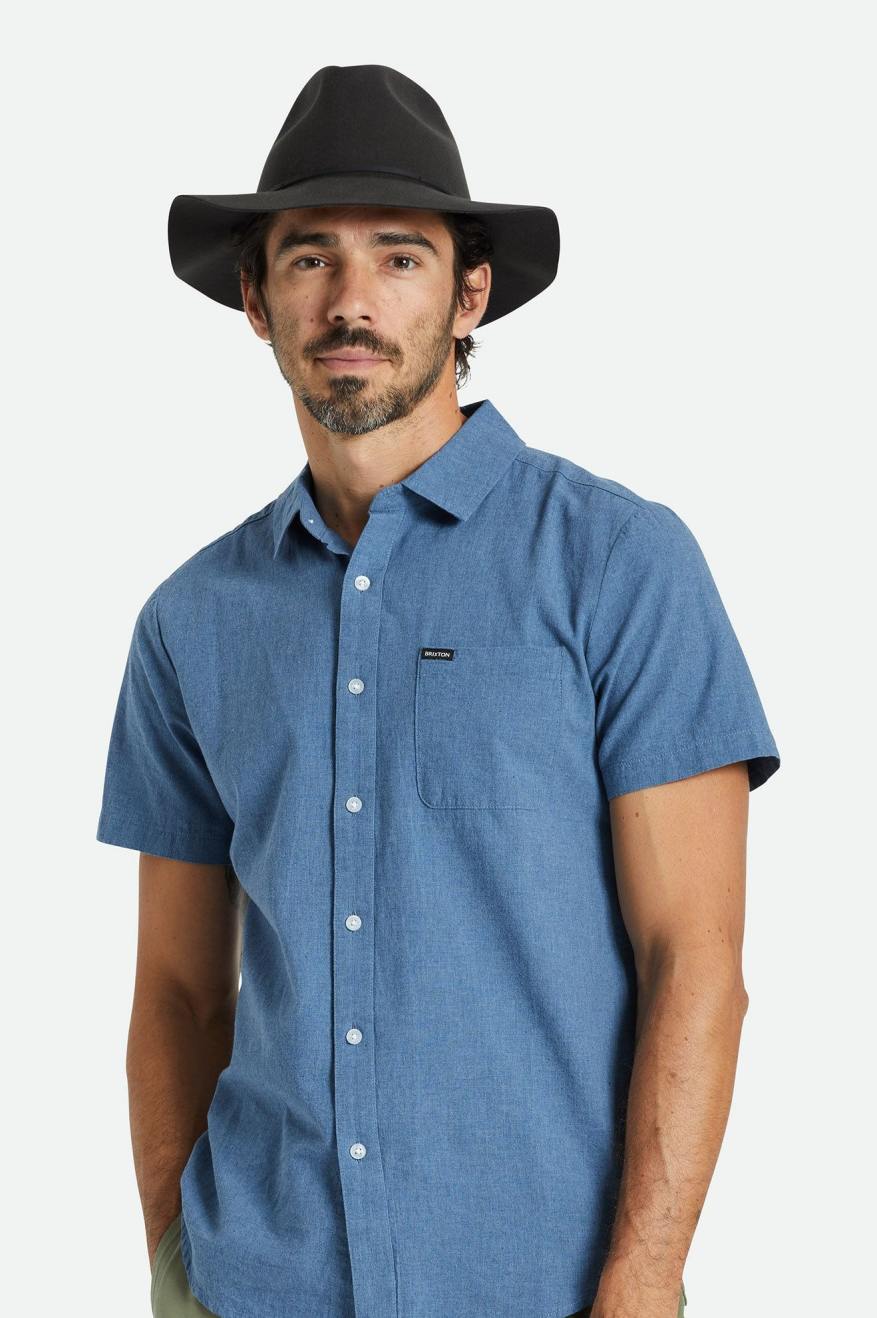 WESLEY PACKABLE FEDORA -Brixton10762-WABLK-XS