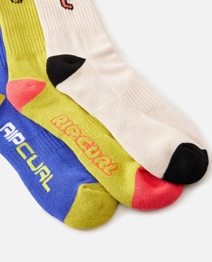 Retro Crew Sock 3PK