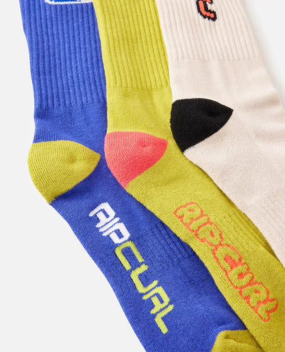 Retro Crew Sock 3PK