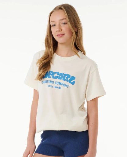 Surf Puff Relaxed Tee- Girl