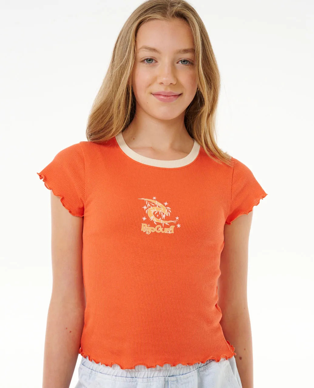 Summer Solstice Rib Tee -Girl