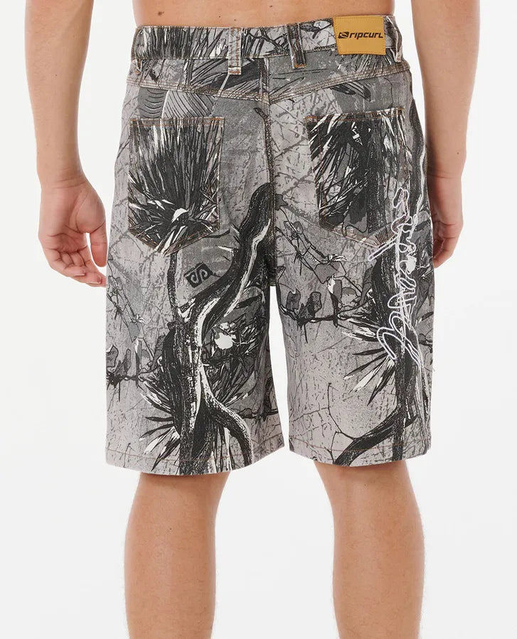 Rip Script Camo Walkshort