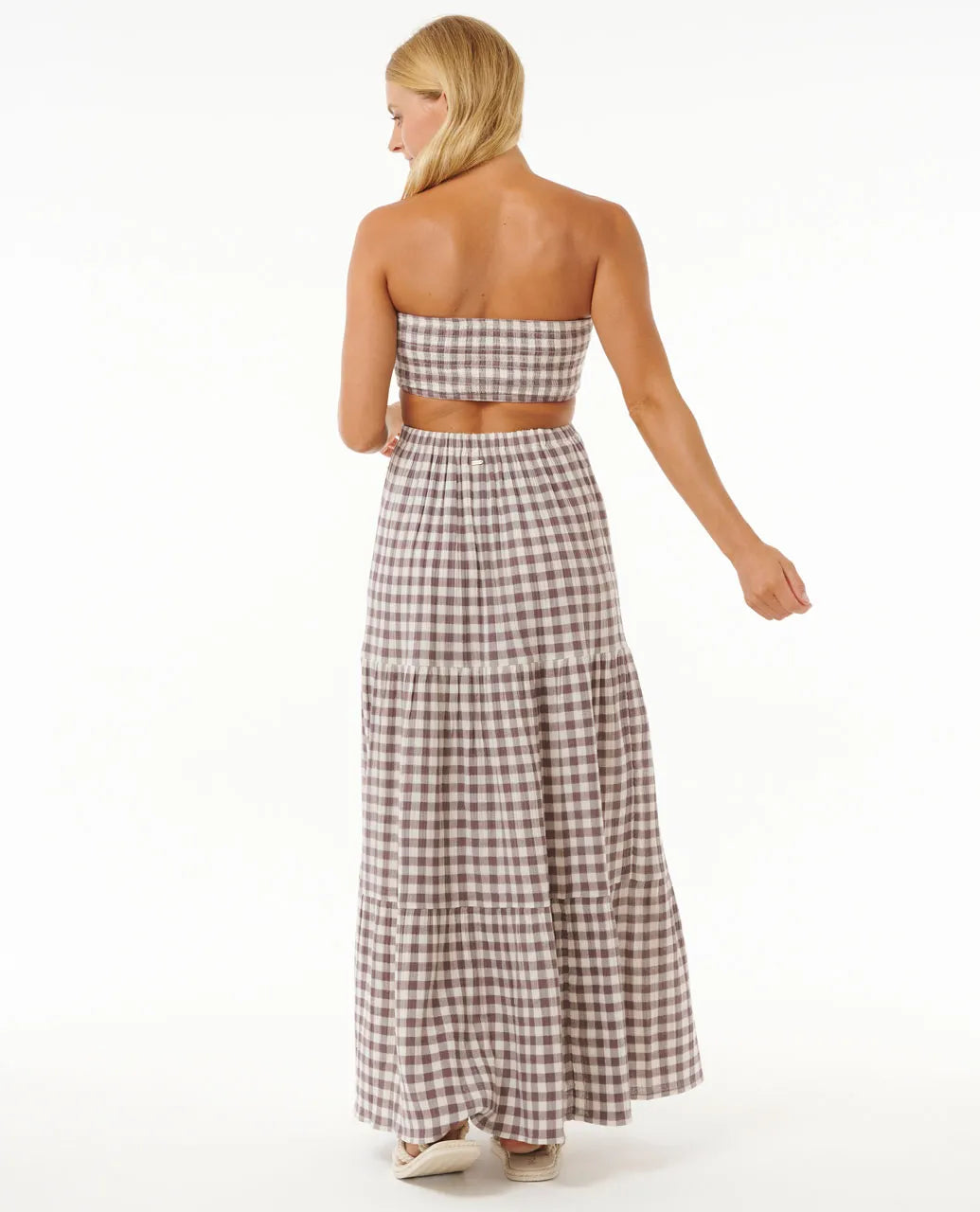 Premium Surf Check Maxi Dress