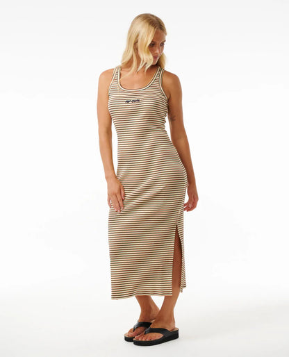 High Tide Stripe Rib Midi