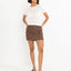 CARGO DENIM MINI SKIRT