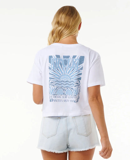 Coral Sands Crop Tee