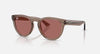 TRANSPARENT LIGHT BROWN W/ DARK VIOLET