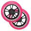 100mm Wheels (Pair) Black / Pink - EnvyW100BKPK2PK