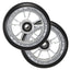 100mm Wheels (pair) SV/BK - EnvyW100SVBKPK-BLACK/SILVER-100MM