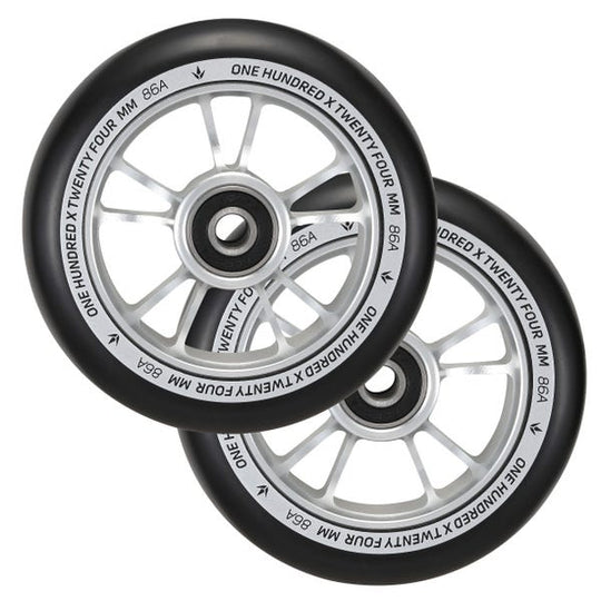 100mm Wheels (pair) SV/BK