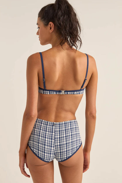 London Check Underwire Top