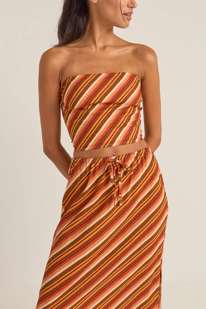 Chica Stripe Strapless Top