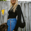 FLIP MOMMY LOW RISE MINI DENIM SKIRT