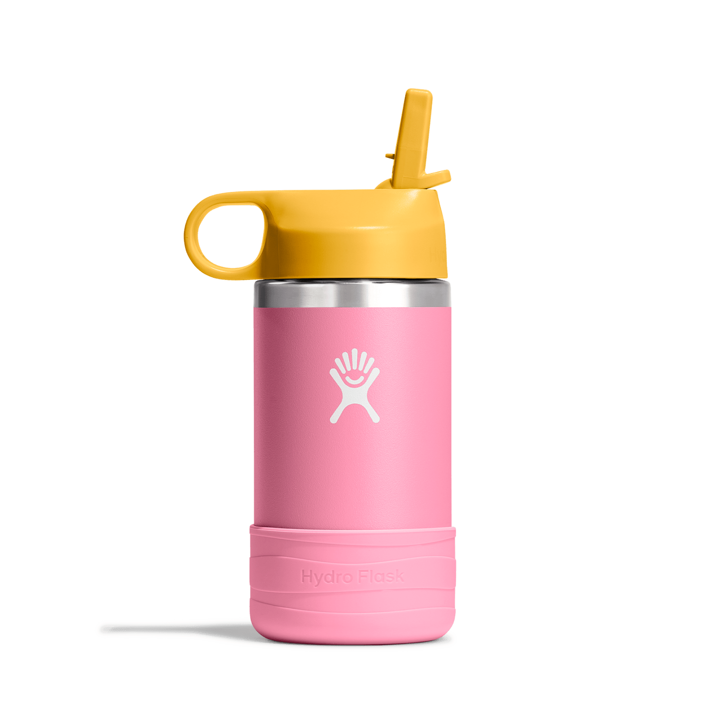 12 Oz Kids Wide Mouth Straw Cap And Boot - HydroflaskW12CSWBB686 - Dahlia