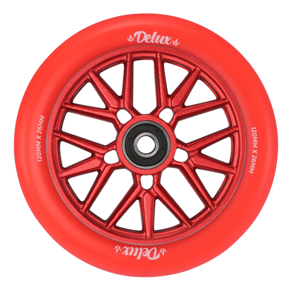 120mm Wheel Delux RD/RD - EnvyW120DXRDRD-RED/RED-120MM