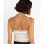 STRIPE STRAPLESS KNIT TOP