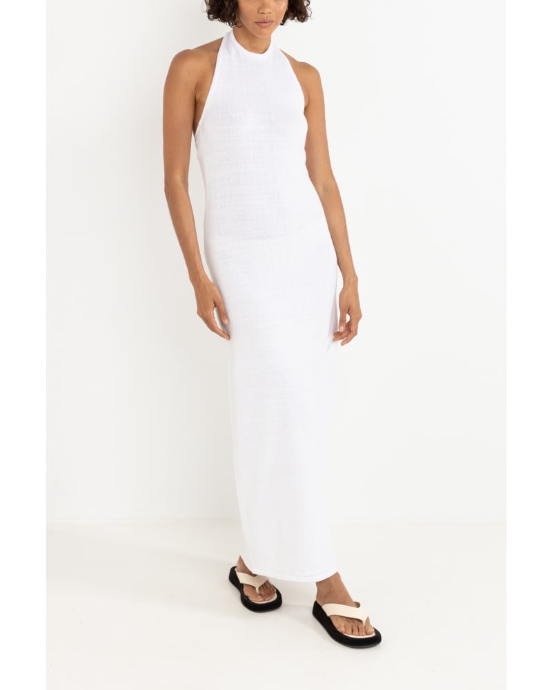 MARTINI HALTER KNIT MAXI DRESS