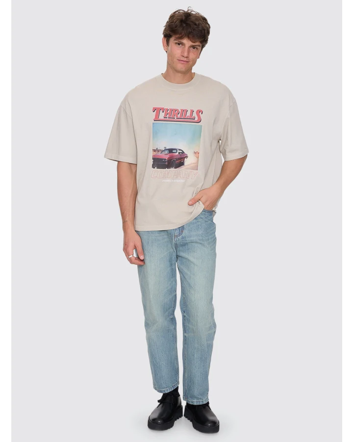 Skerrt Box Fit Oversize Cropped Tee