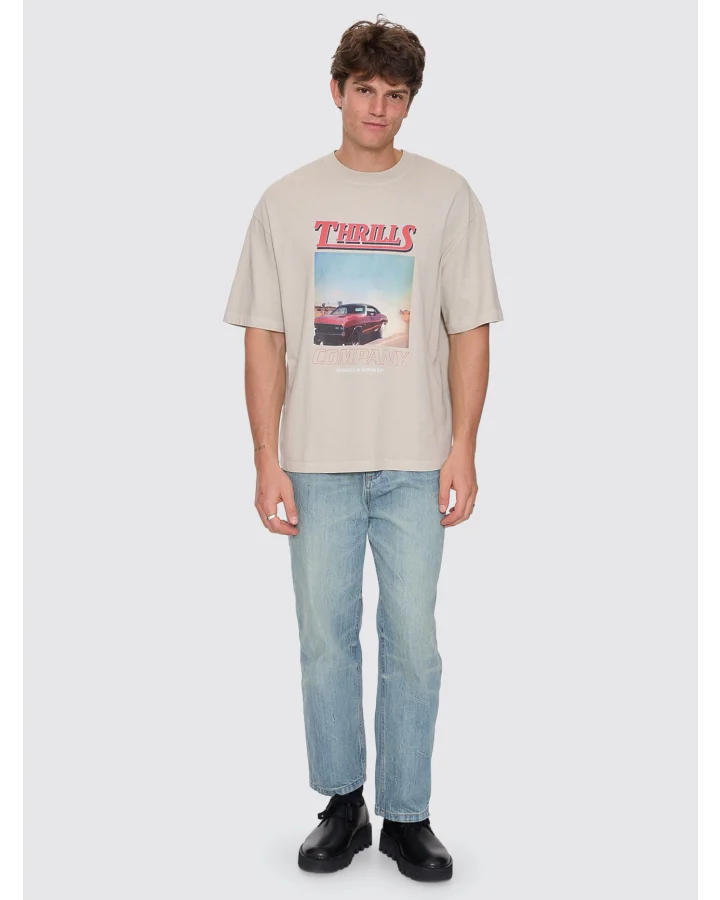 Skerrt Box Fit Oversize Cropped Tee