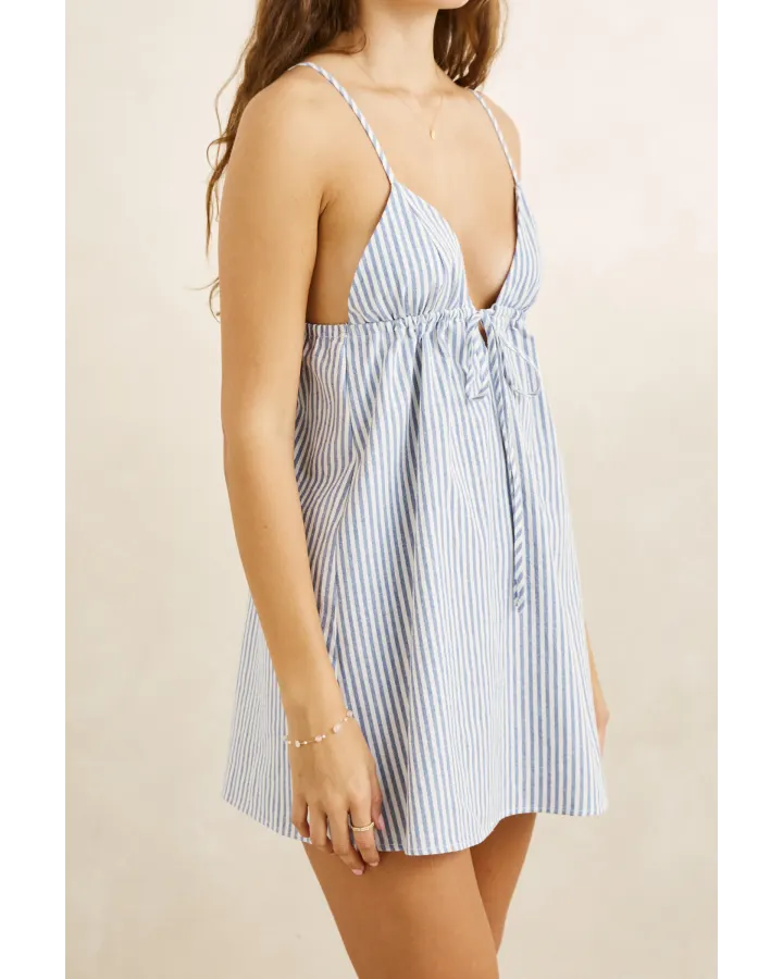 VISTA STRIPE MINI DRESS
