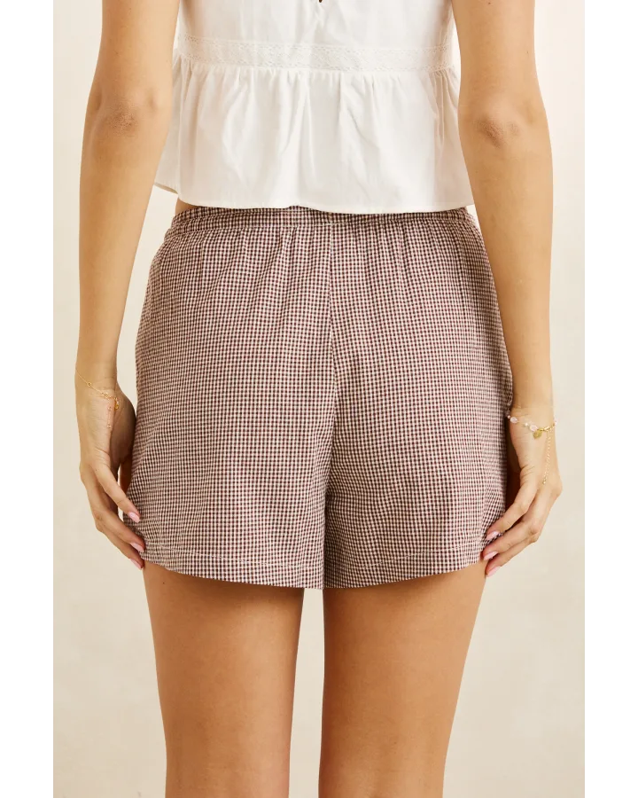 LONDON CHECK BEACH SHORT
