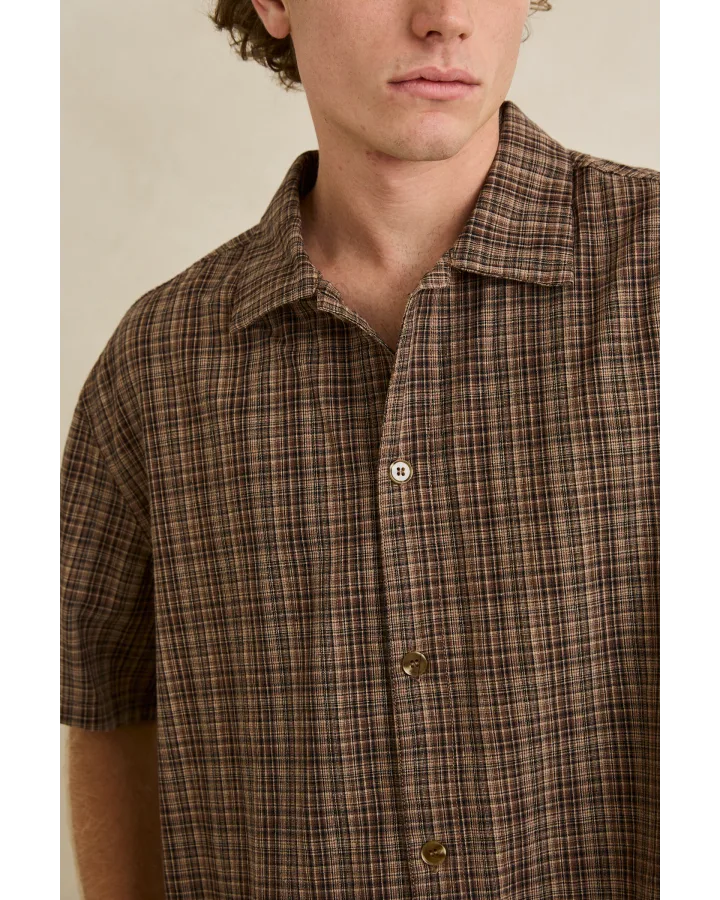 RELAXED BRADY CHECK SS SHIRT