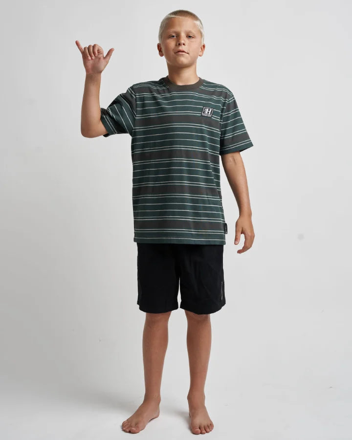 PARALLEL STRIPE HUEYS | YOUTH SS TEE