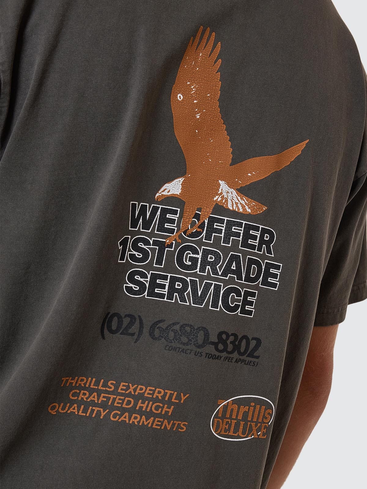 1st Grade Service Merch Fit Tee - Merch Black - ThrillsTH25-124BM-Merch Black-S