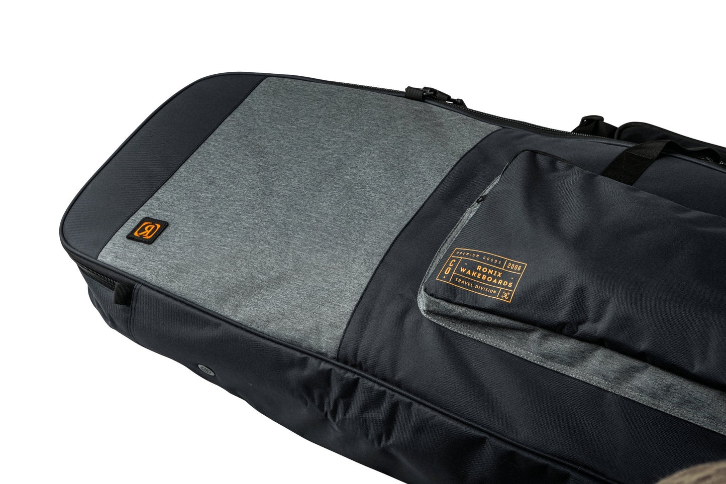 2023 Ronix Battalion Padded Board Case -Ronix235120-Heather Charcoal / Orange-Up to 153