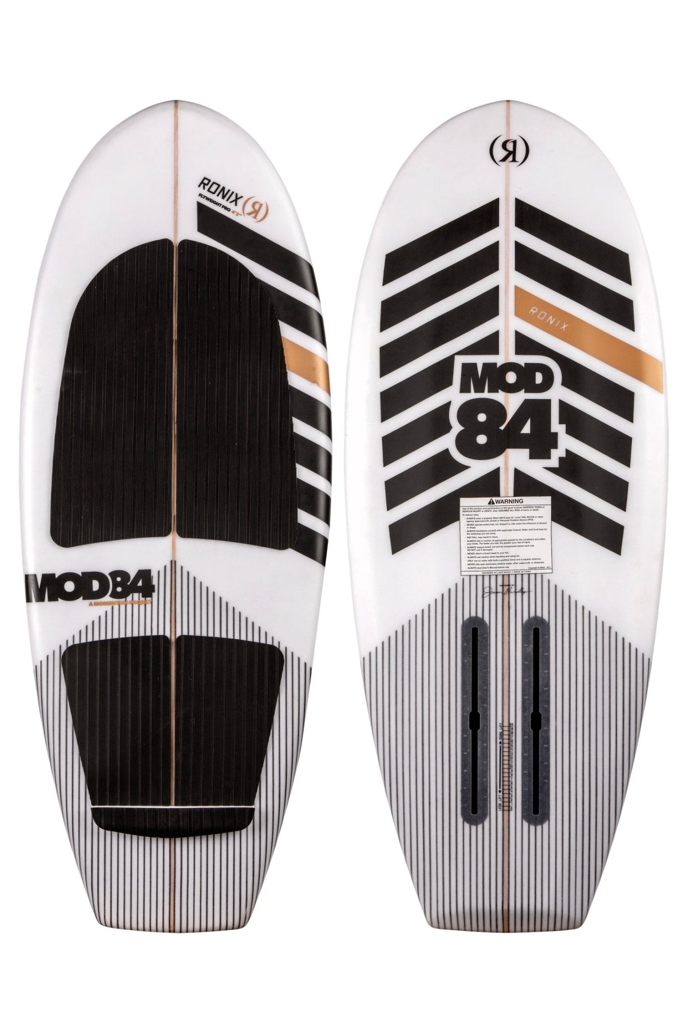 2024 Ronix Flyweight Pro Mod 84 -Ronix242601-White / Black / Gold-3 9