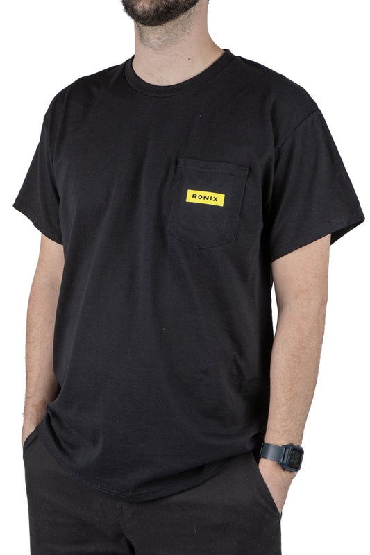 2024 Ronix Megacorp Pocket Tee -Ronix248020-Black / Yellow-Small