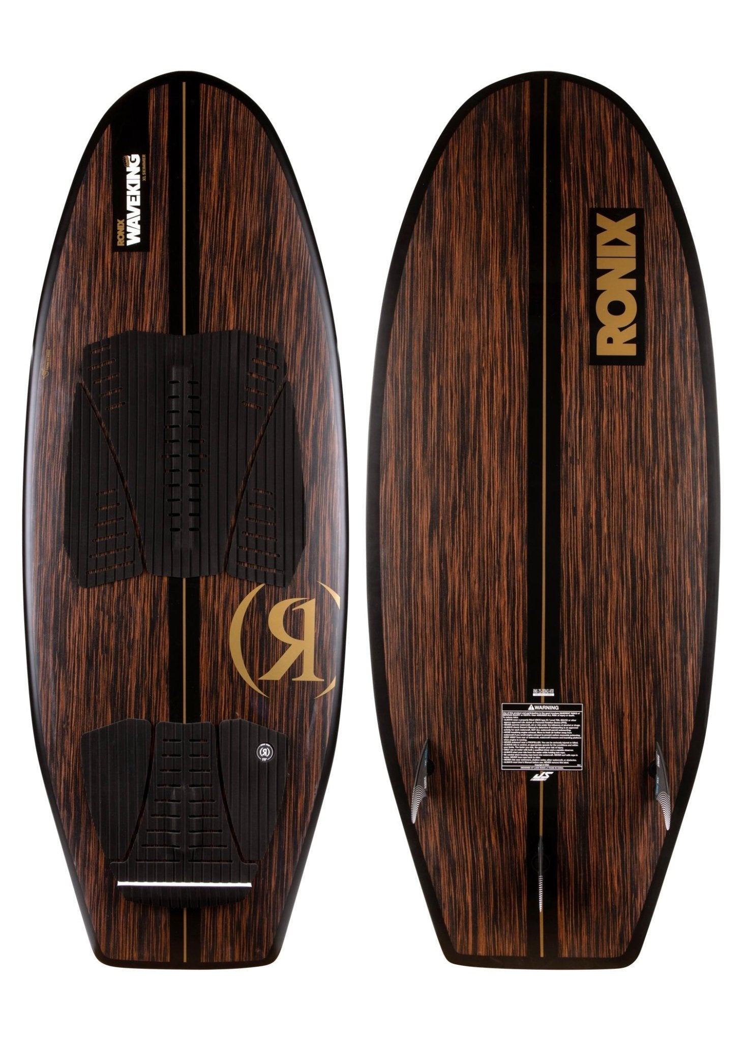 2025 Ronix Koal Classic Wave King Skimmer - Ronix252392 - Walnut / Black / Gold - 5 1