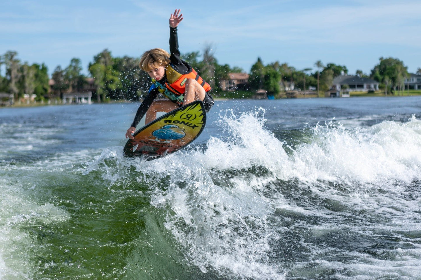 2025 Ronix Sonic Boys Fish - Ronix252402 - Sunset Splash - 3 9