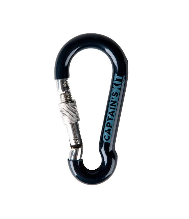 2027 Captains Kit Vinyl Dipped Locking Carabiner -Captains Kit246540-Stainless Steel-